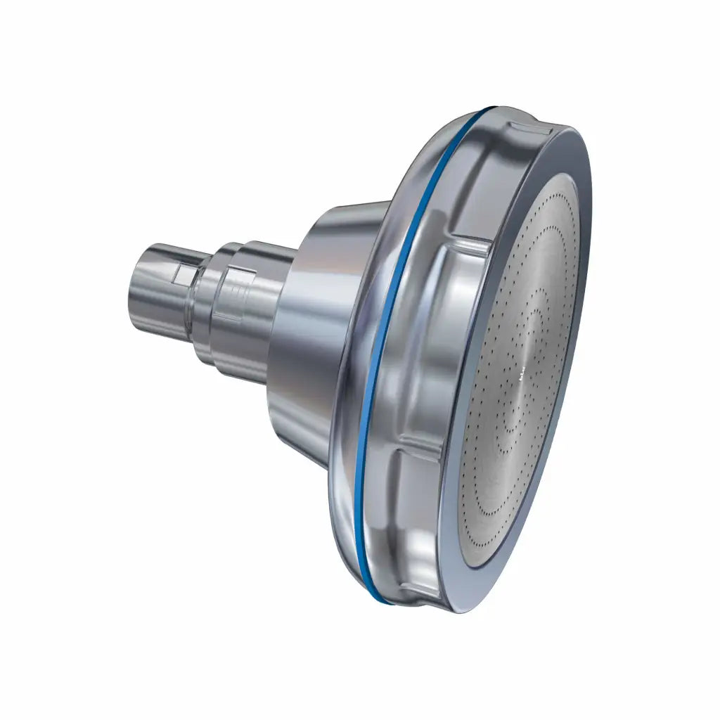 blu Ionic Shower Filter Wall Mount Original Chrome closed side