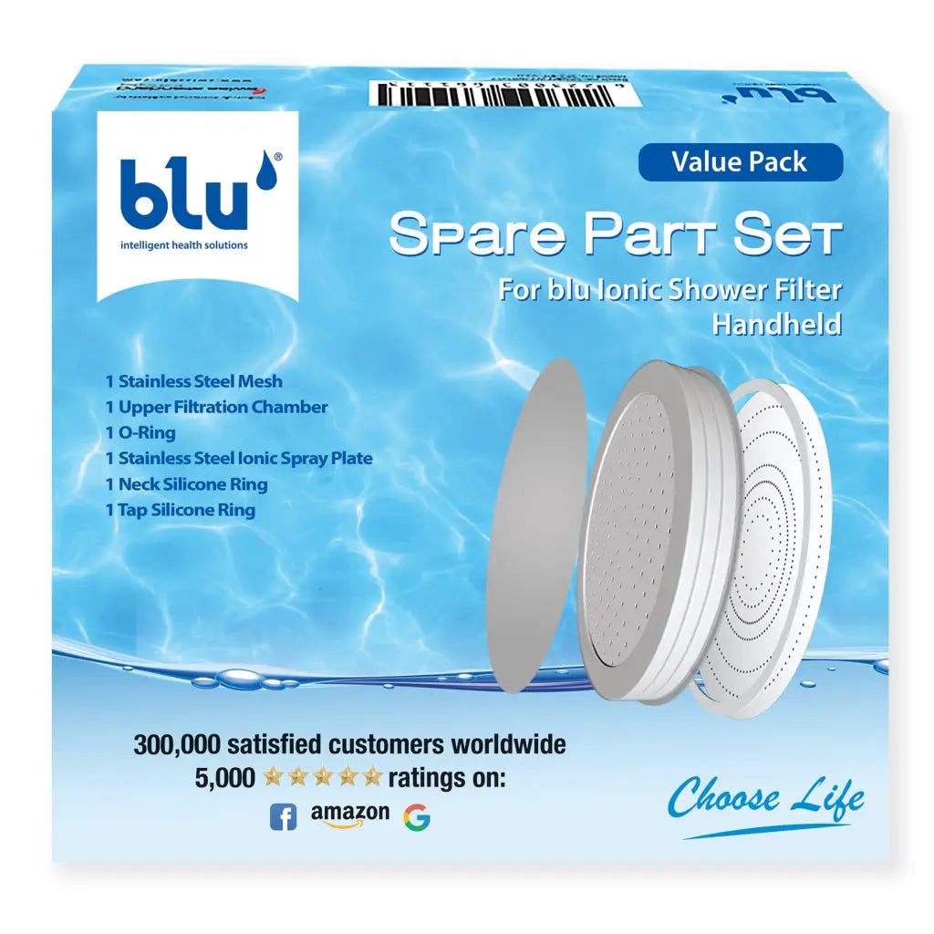 Upper chamber spare part set box for blu Ionic Shower Filter Handheld