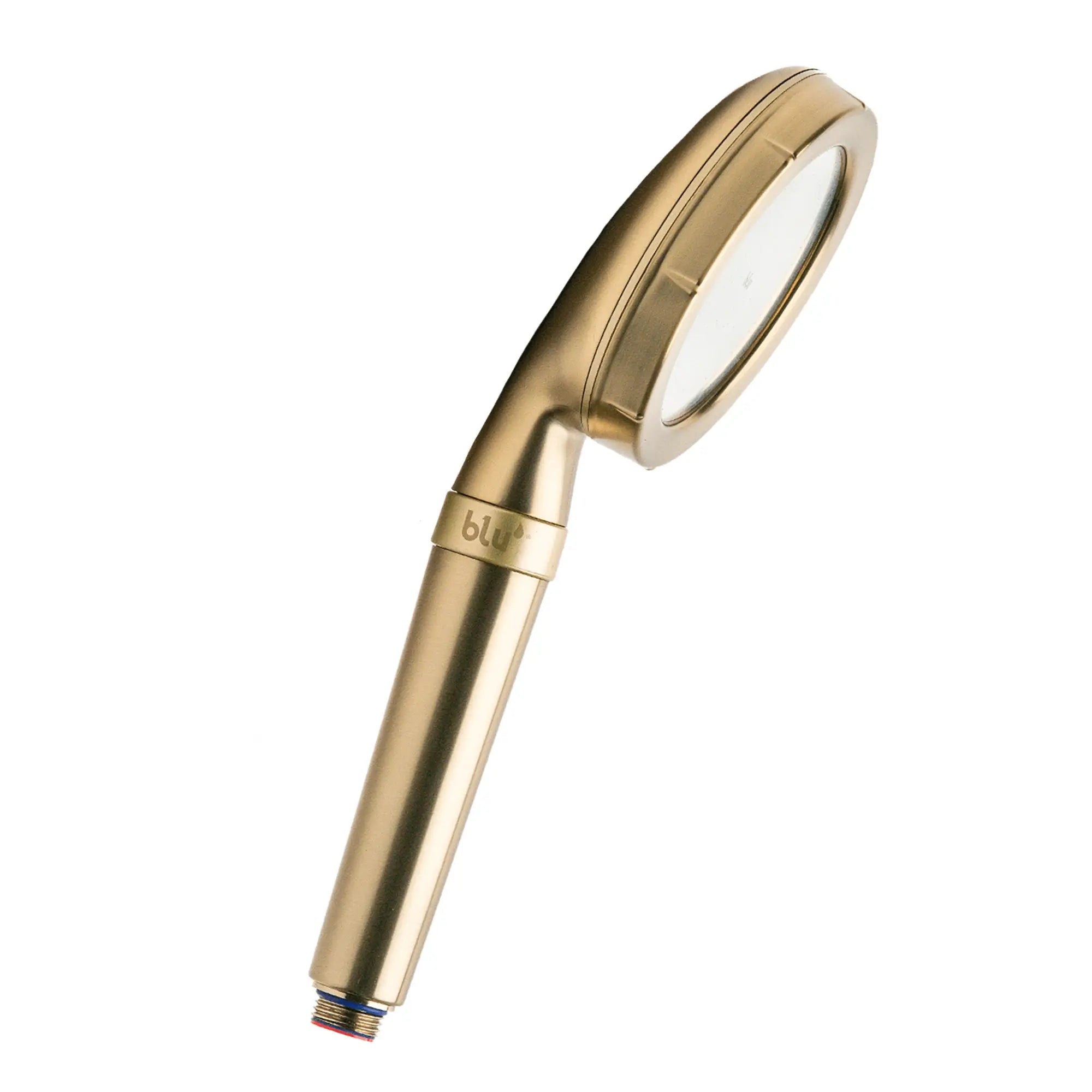blu Ionic Shower Filter Handheld side Matte Champagne