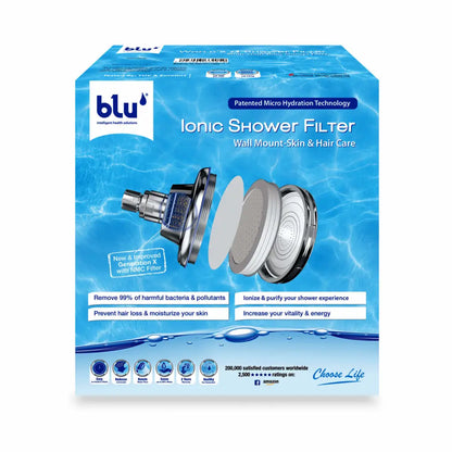 blu Ionic Shower Filter Wall Mount Box